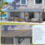 Aecojoy 14x12 ft Aluminum Pergola with Canopy - Image 7