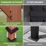 Florence Aluminum Pergola with Canopy Paragon Outdoor - Image 5