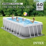 Intex Prism Frame 16' x 8' x 42' Rectangular Above Ground Pool Set - Image 4