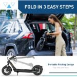 Hiboy X300 Electric Scooter, 700W Peak Motor, 12" Pneumatic Tires, 23 Mph & 38 Miles Range, Folding Commuter Electric Scooter for Adults - Image 3
