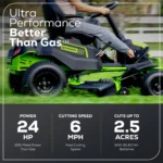 Greenworks 60V 42" Cordless Battery CrossoverT Riding Lawn Mower - Image 4