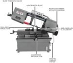 JET 9" x 16" Horizontal Bandsaw, 1-1/2 HP, 115/230V 1Ph (Model HBS-916) - Image 2