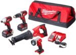Milwaukee 2696-24 M18 Cordless Compact Combo Tool Kit