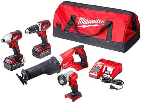 Milwaukee 2696-24 M18 Cordless Compact Combo Tool Kit
