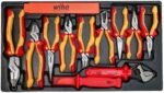 Wiha 32800 Insulated Tool Set with Screwdrivers, Nut Drivers, Pliers, Cutters, Ruler, Knife and Sockets in Rolling Tool Case, 10,000 Volt Tested and 1000 Volt Rated, 80-Piece Set