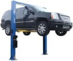 ATLAS Automotive Equipment 9OHSC-SS 2-Post Vehicle Overhead Lift, 11’9” Minimum Ceiling Height, 9,000lb Capacity, Clear Floor, 11'10" Height, 3-Stage Front and 2-Stage Rear Arms, for DIY/Hobbyists - Image 3