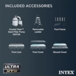 INTEX 26363EH Ultra XTR Deluxe Rectangular Above Ground Swimming Pool Set: 24ft x 12ft x 52in – Includes 2100 GPH Sand Filter Pump – Easy Assembly - Image 9