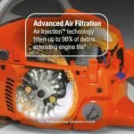 Husqvarna 967690628 545 Mark II 3.6 HP 2-Cycle X-Torq Engine 50.1cc 20 in. Gas Chainsaw with Adjustable Chain Oil Pump for Professional Tree Felling and Limbing - Image 3