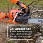 Husqvarna 967690628 545 Mark II 3.6 HP 2-Cycle X-Torq Engine 50.1cc 20 in. Gas Chainsaw with Adjustable Chain Oil Pump for Professional Tree Felling and Limbing - Image 7