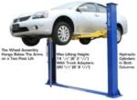 ATLAS Automotive Equipment 9KBPX 2-Post Lift/Hoist, Baseplate Style, 9'6" Minimum Ceiling Height, 9,000lb Capacity, Symmetric Arms, Dual Hydraulic Chain Drive Cylinders, for Low Ceiling Home Use - Image 2