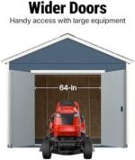 Handy Home Products Rookwood 10x12 Do-It-Yourself Wooden Storage Shed- Does not Include Floor kit, Paint, or Roofing Shingles - Image 5