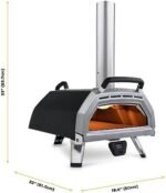 Ooni Karu 16 Multi-Fuel Outdoor Pizza Oven - Wood and Gas Fired Oven - Outdoor Cooking Pizza Oven - Fire and Stonebaked Pizza Oven for Authentic Homemade Pizzas - Dual Fuel Pizza Maker - Image 3