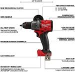 Milwaukee M18 FUEL 18V Lithium-Ion Brushless Cordless Combo Kit with Two 5.0 Ah Batteries, 1 Charger, 2 Tool Bags (7-Tool) - Image 7