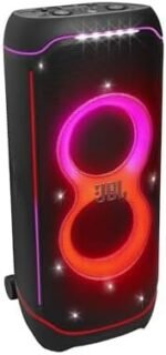 JBL Partybox Ultimate - Multi Purpose Party Speaker, with Wi-fi & Bluetooth Connectivity, Wireless, Lightshow, IPx4 Slashproof, Dual Mic & Guitar Inputs, Handle & Sturdy Wheels, Black - Image 8