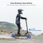 Ausom 2000W Dual Motor Folding Electric Scooter for Adults, Off Road Dual Motor E-Scooter with E-ABS and Dual Disc Brakes, 40Mph Top Speed, 56 Miles Max Range - Image 4