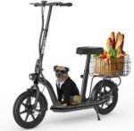 Hiboy MAX Pro Electric Scooter, 46.6 Mi Long Range, 22 MPH Power by 650W MAX Motor, 11'' Pneumatic Tires, Split Hub Design, Dual Suspension, 265lbs MAX Load, Commuting Electric Scooter for Adults