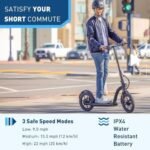 Hiboy MAX Pro Electric Scooter, 46.6 Mi Long Range, 22 MPH Power by 650W MAX Motor, 11'' Pneumatic Tires, Split Hub Design, Dual Suspension, 265lbs MAX Load, Commuting Electric Scooter for Adults - Image 5