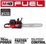 Chainsaws For Milwaukee 2827-22 M18 FUEL 18V 20" Dual Battery Chainsaw Kit,Tool and Equipment,with toolbox - Image 4