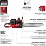 Chainsaws For Milwaukee 2827-22 M18 FUEL 18V 20" Dual Battery Chainsaw Kit,Tool and Equipment,with toolbox - Image 9