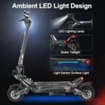 NANROBOT Electric Scooter Adults 50mph Dual Motor Electric Scooter with Suspension 80Miles Range Fast Sports Escooter Folding 10" Off Road Tires 330LBS Max Load Complies with UL2272 Certification - Image 2