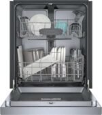 Bosch SHE41CM5N 300 Series 24" Dishwasher 48 db - Recessed Handle, Stainless Steel - Image 6