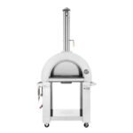 Empava PG06 Outdoor Wood Fired Pizza Oven Stainless Steel Red with Wheels and Accessories - Image 5