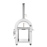 Empava PG06 Outdoor Wood Fired Pizza Oven Stainless Steel Red with Wheels and Accessories - Image 4