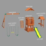 Backyard Discovery Tanglewood Cedar Wood Swing Set - Image 2