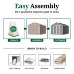 Little Cottage Co Value Gable Wood Shed Kit - Image 7