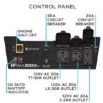 Westinghouse WGen3600cv - 3600 Watt Portable Generator w/ RV Outlet & CO Sensor (49-State) - Image 10