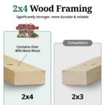 Little Cottage Co Value Gable Wood Shed Kit - Image 3