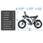 Ridstar Electric Bike for Adults 1500w 33mph,48v 20ah Electric Bicycle,20" Fat Tire,7-Speed Mountain Bike Ul2849 - Image 2
