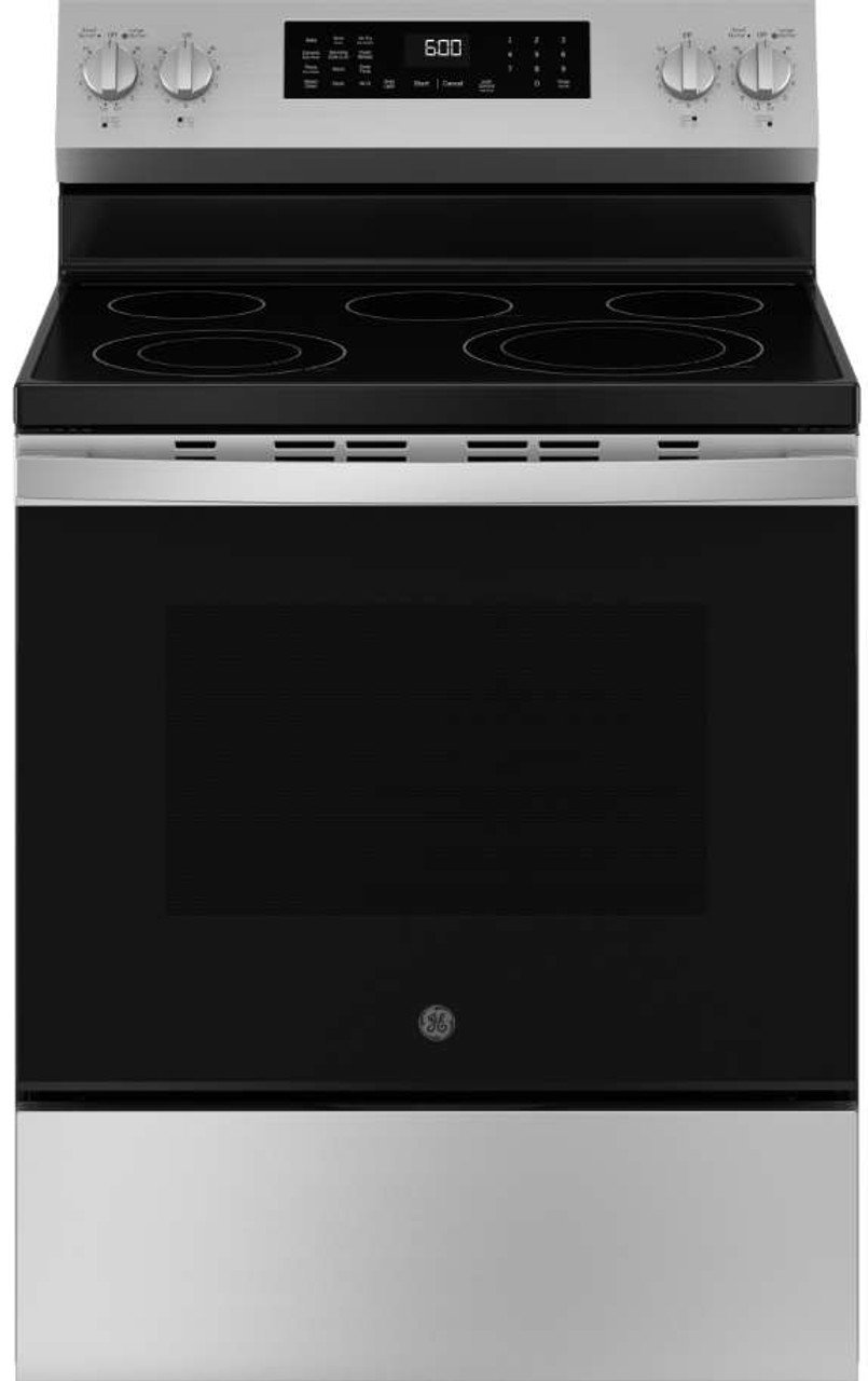 adwda__22282_88256__92517 GE 30" Freestanding Electric Convection Range GRF600AVSS - Image 1