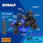 Kobalt Crossover Electric Lawn Tractor KT 5680-06 - Image 2