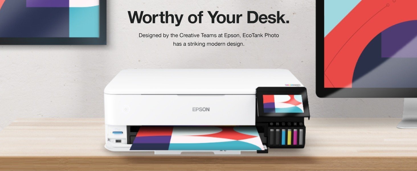 Epson EcoTank Photo ET-8550 Wireless Wide-Format Color All-in-One Supertank Printer NGUS7707