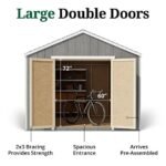 Little Cottage Co. Pre-Cut 12x12 Value Gable Shed Kit - Image 5