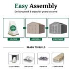 Little Cottage Co. Pre-Cut 12x12 Value Gable Shed Kit - Image 3