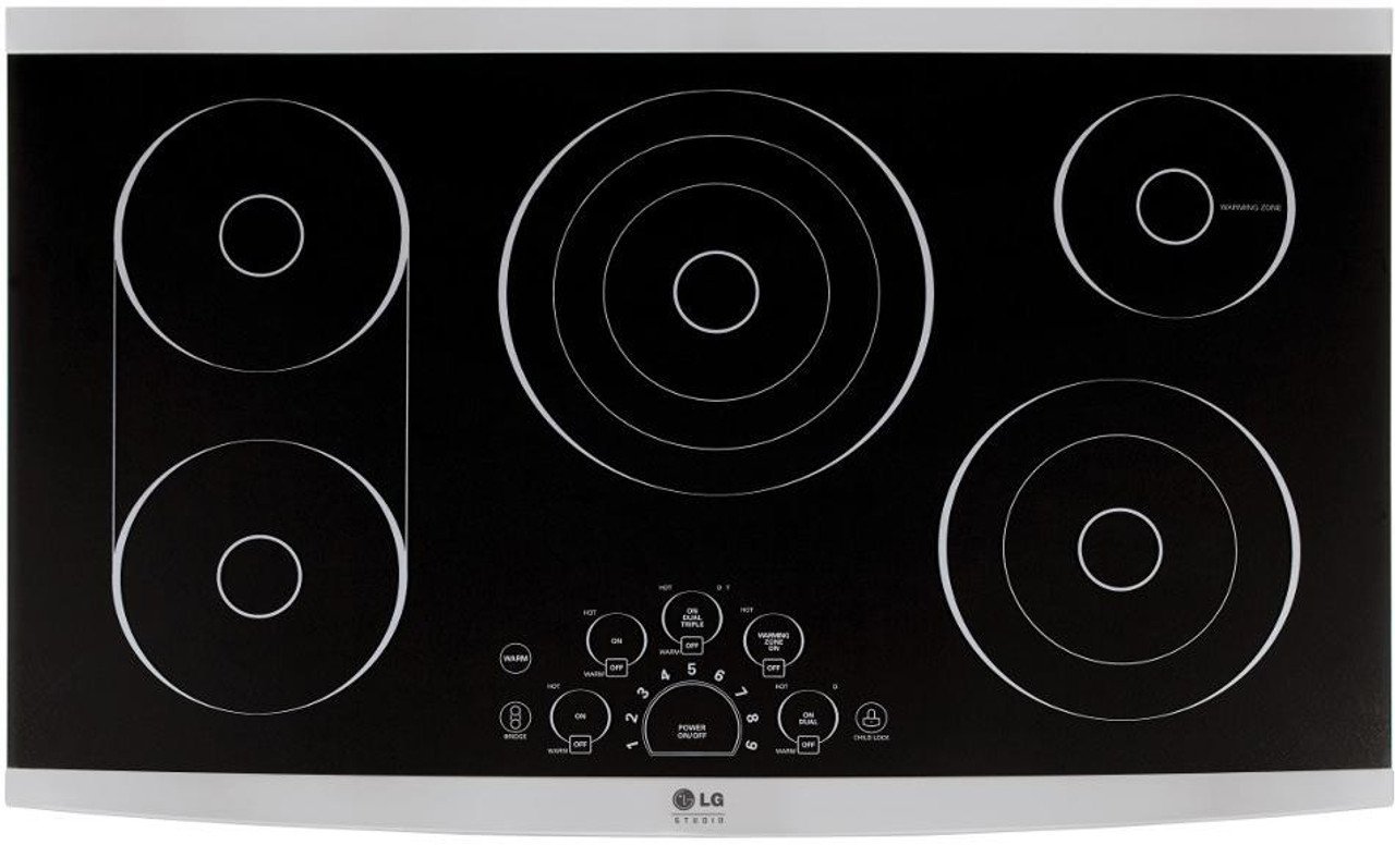 LG STUDIO 36" Built-In Electric Cooktop LSCE365ST