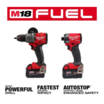 Milwaukee M18 FUEL 18- V Lithium-Ion Brushless Cordless Hammer Drill and Impact - Image 8